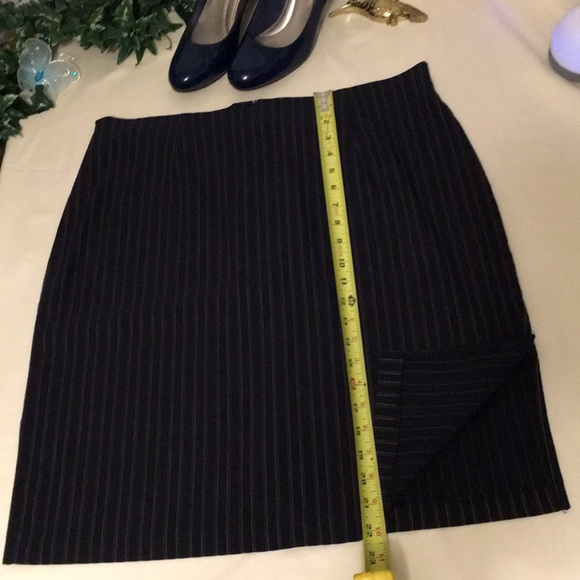 Cleveland Street Navy and Gold Strip Mini Skirt - Picture 5 of 6